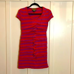 Nicole Miller maternity striped dress